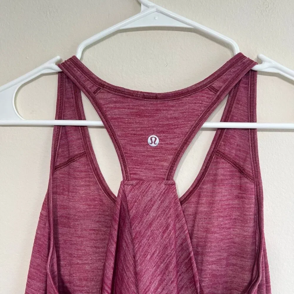 Lululemon Heather Red Racerback Tank 4 Women